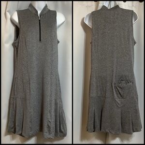 Greg Norman Dress Women’s Size Small Pockets Zipper Golf Midi